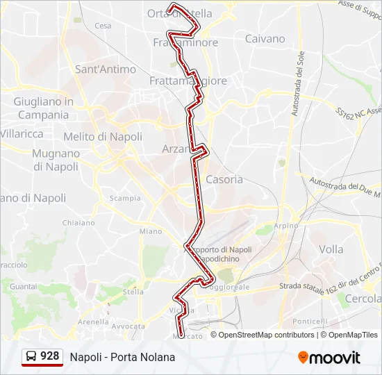 928 Bus Line Map