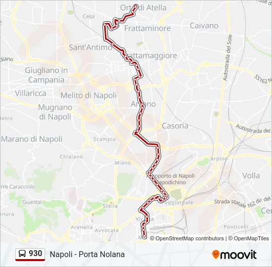 930 Bus Line Map