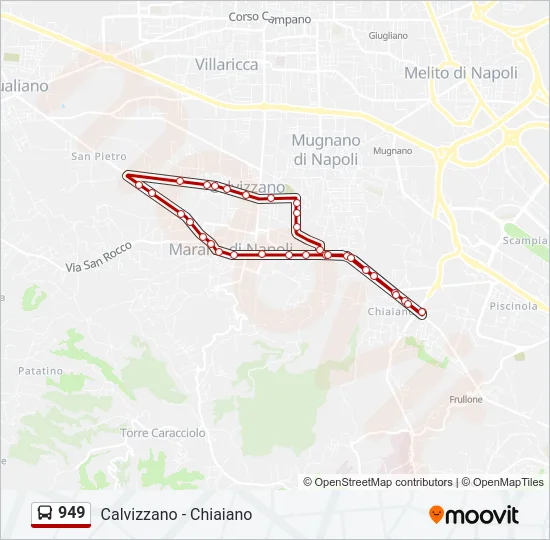 949 Bus Line Map