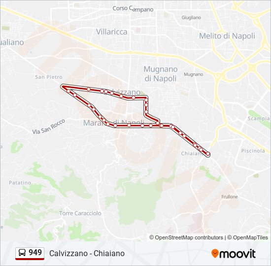 949 bus Line Map