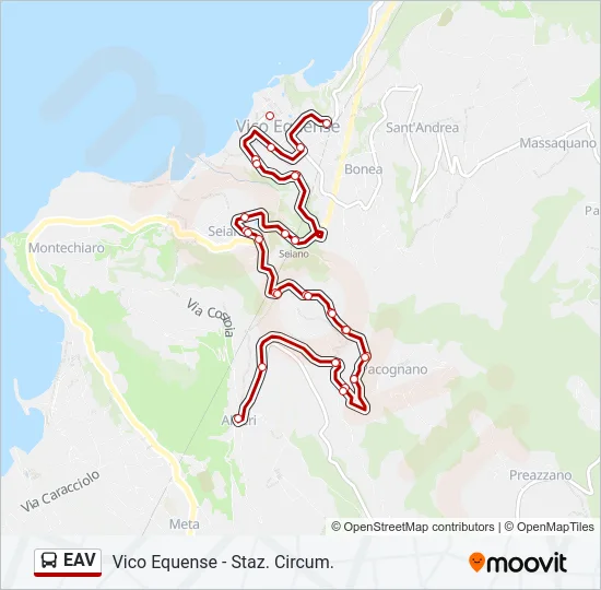 EAV Bus Line Map