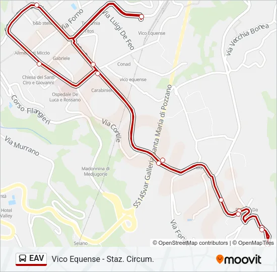 EAV Bus Line Map