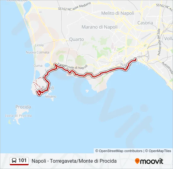 101 Bus Line Map