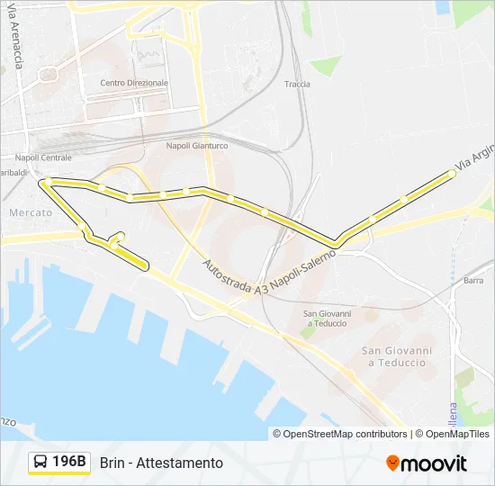 196B Bus Line Map