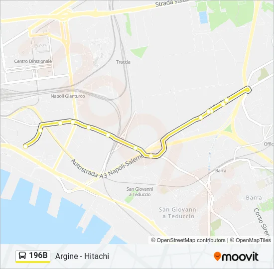 196B Bus Line Map
