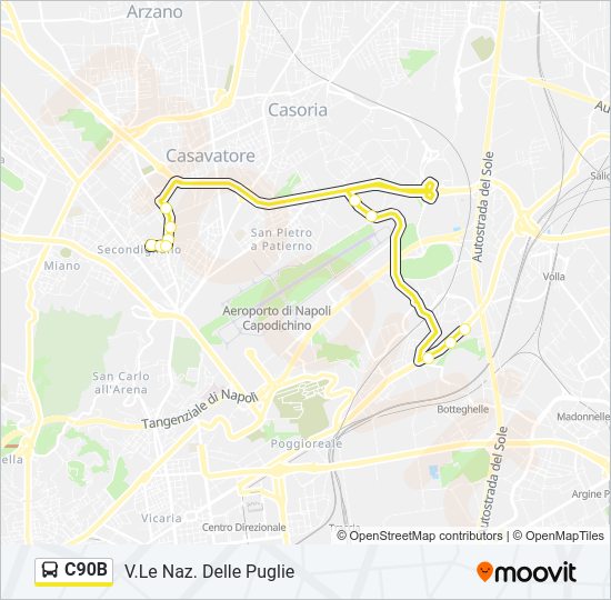 Percorso linea  C90B