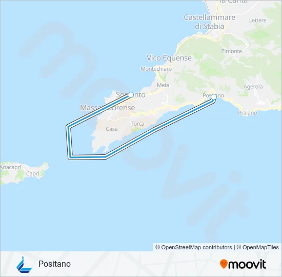 ALILAUR Ferry Line Map