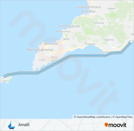 ALILAUR Ferry Line Map