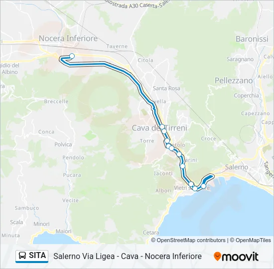 SITA Bus Line Map