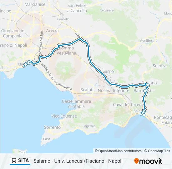 SITA Bus Line Map