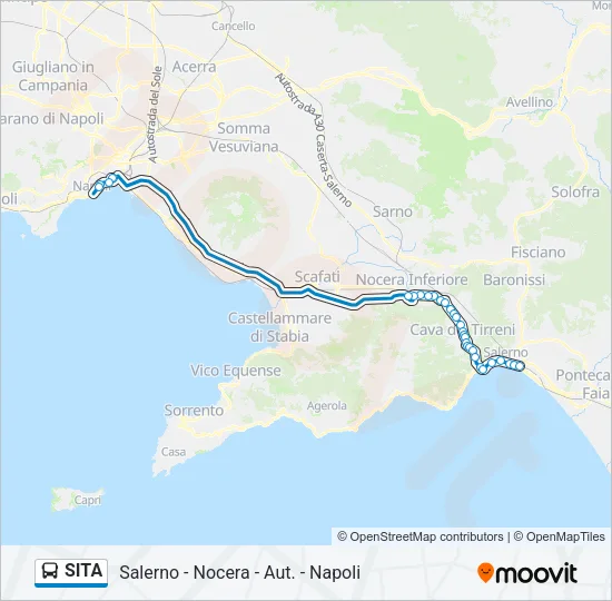 SITA Bus Line Map