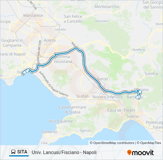 SITA Bus Line Map