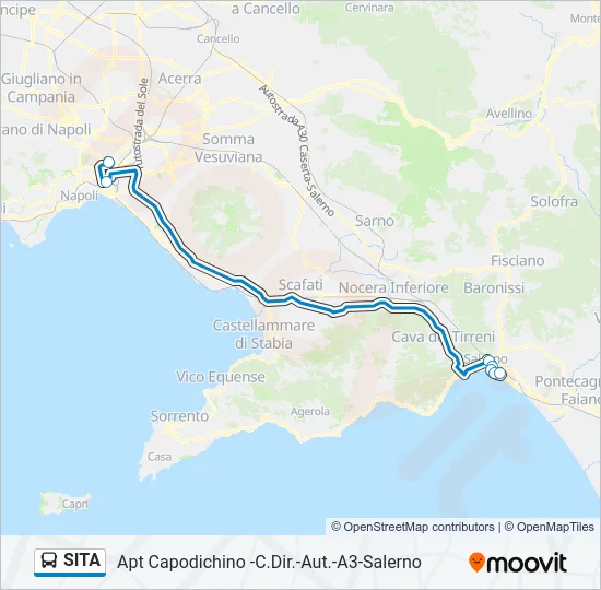 SITA Bus Line Map