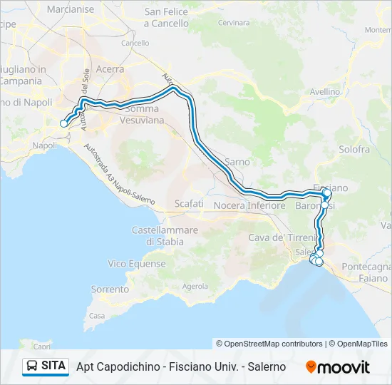 SITA Bus Line Map