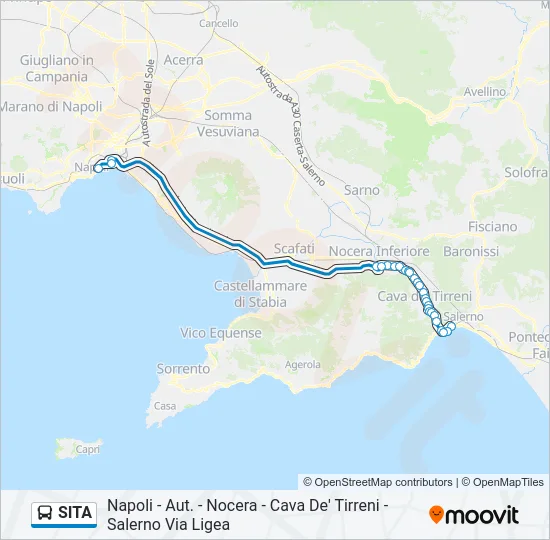 SITA Bus Line Map