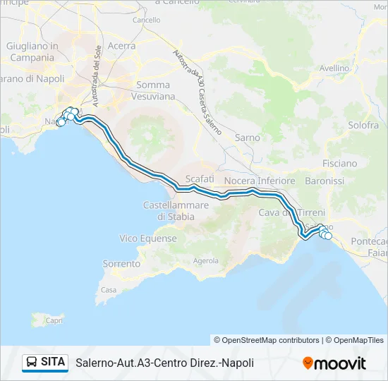 SITA Bus Line Map