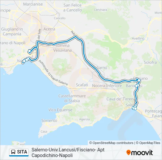 SITA Bus Line Map