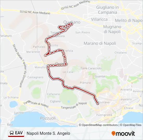 EAV Bus Line Map