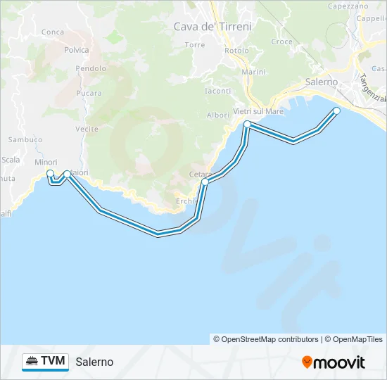 TVM Ferry Line Map