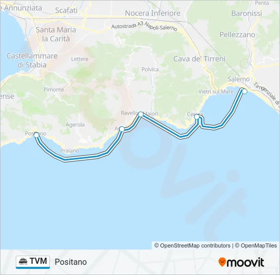 TVM Ferry Line Map