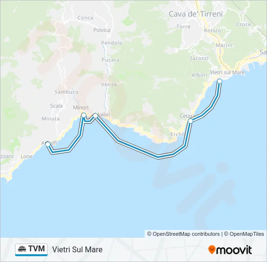 TVM Ferry Line Map