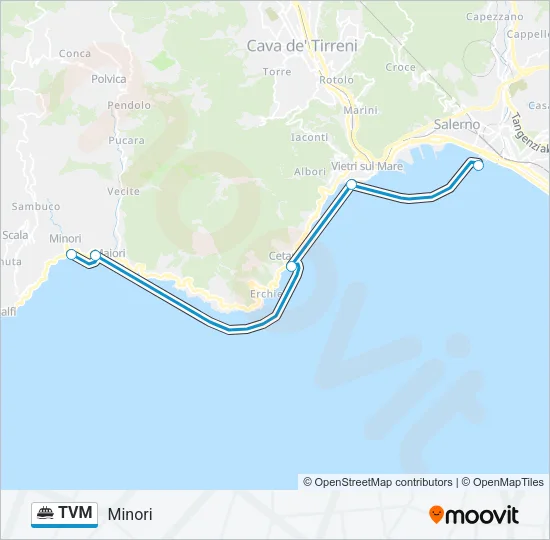 TVM Ferry Line Map