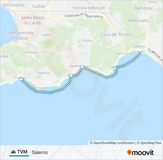 TVM Ferry Line Map
