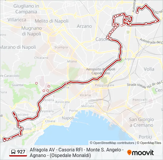 927 Bus Line Map
