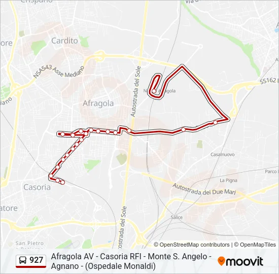 927 Bus Line Map