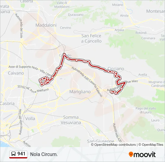 941 Bus Line Map