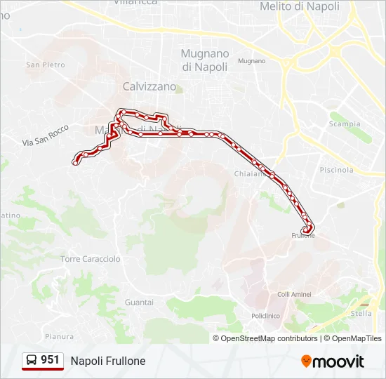 951 Bus Line Map
