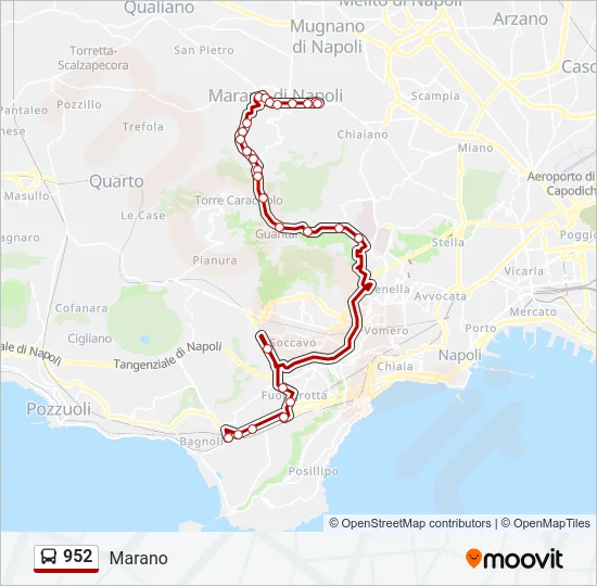 952 Bus Line Map