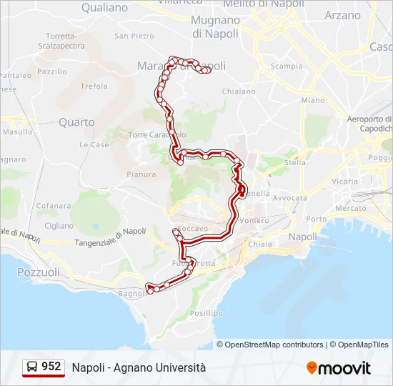 952 Bus Line Map