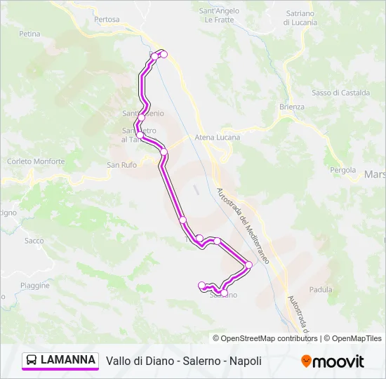 LAMANNA Bus Line Map