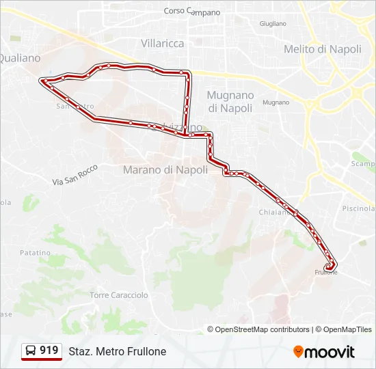 919 Bus Line Map