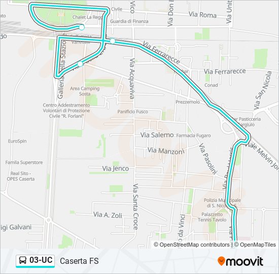 03-UC bus Line Map
