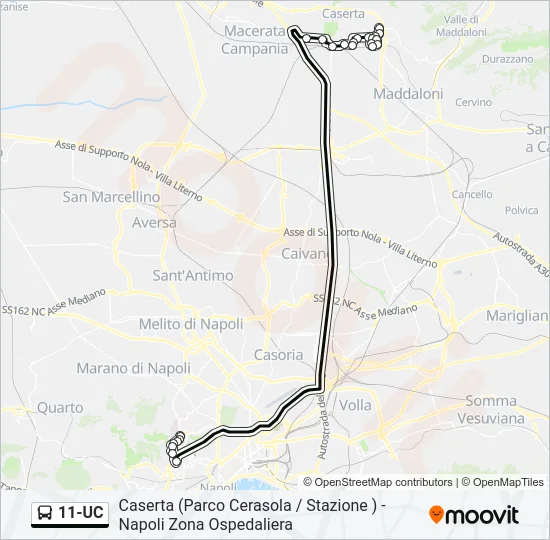 11-UC Bus Line Map