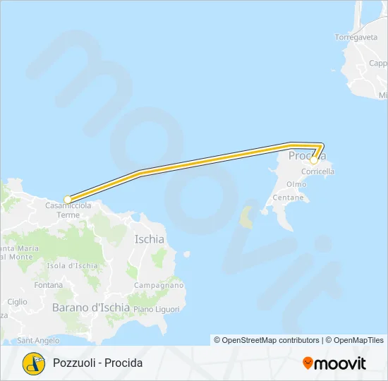MEDMAR Ferry Line Map