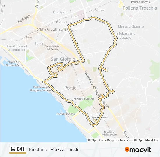 E41 Bus Line Map
