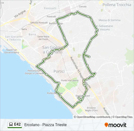 E42 Bus Line Map