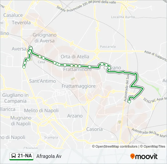 21-NA Bus Line Map