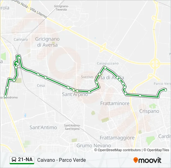 21-NA Bus Line Map