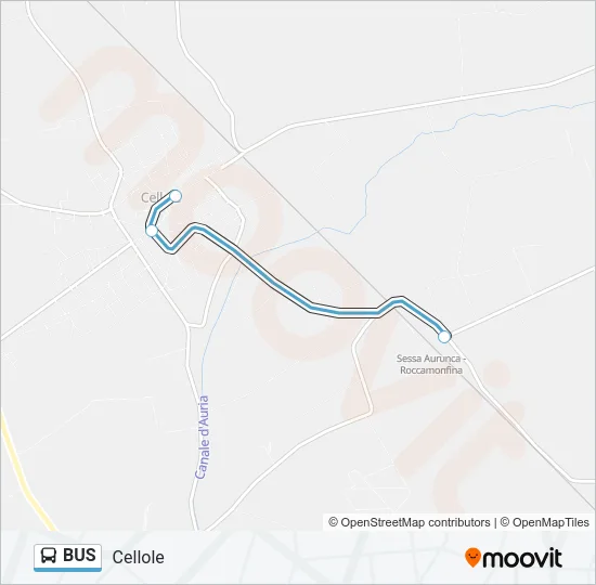 Mappa della linea BUS