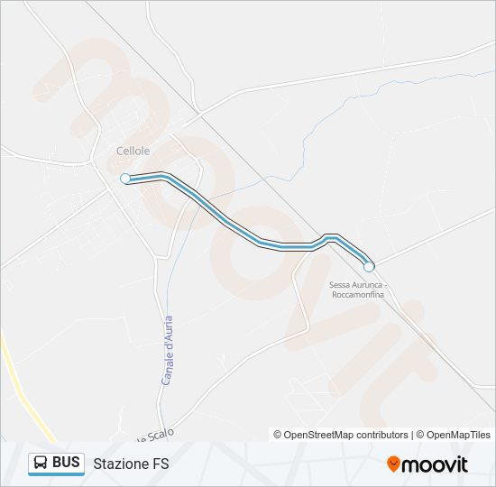 Mappa della linea BUS