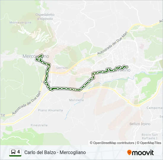 4 Bus Line Map