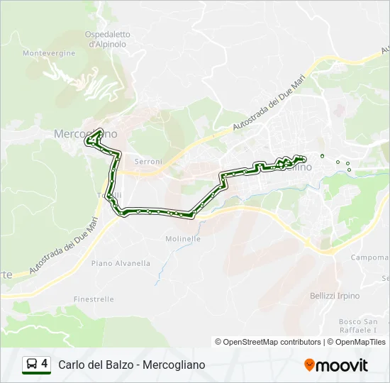 4 Bus Line Map