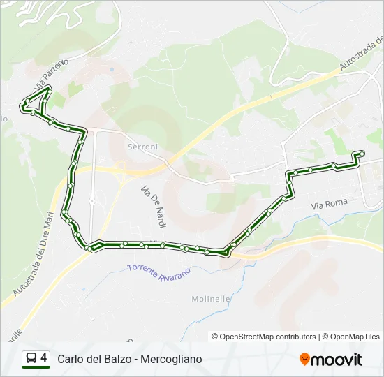 4 Bus Line Map