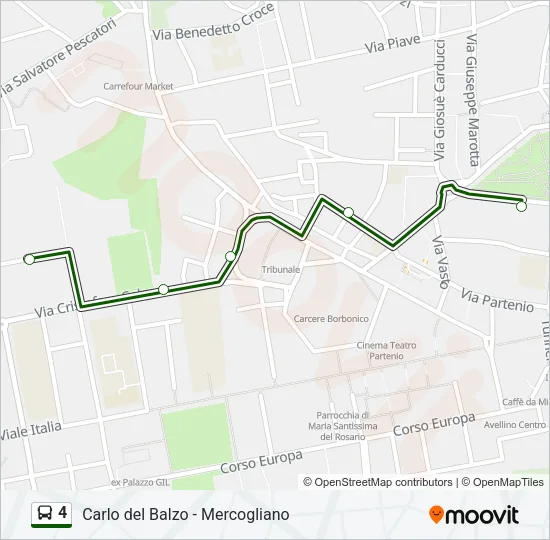 4 Bus Line Map