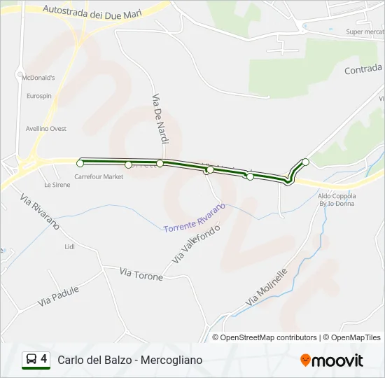 4 Bus Line Map