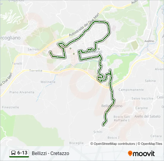 6-13 Bus Line Map